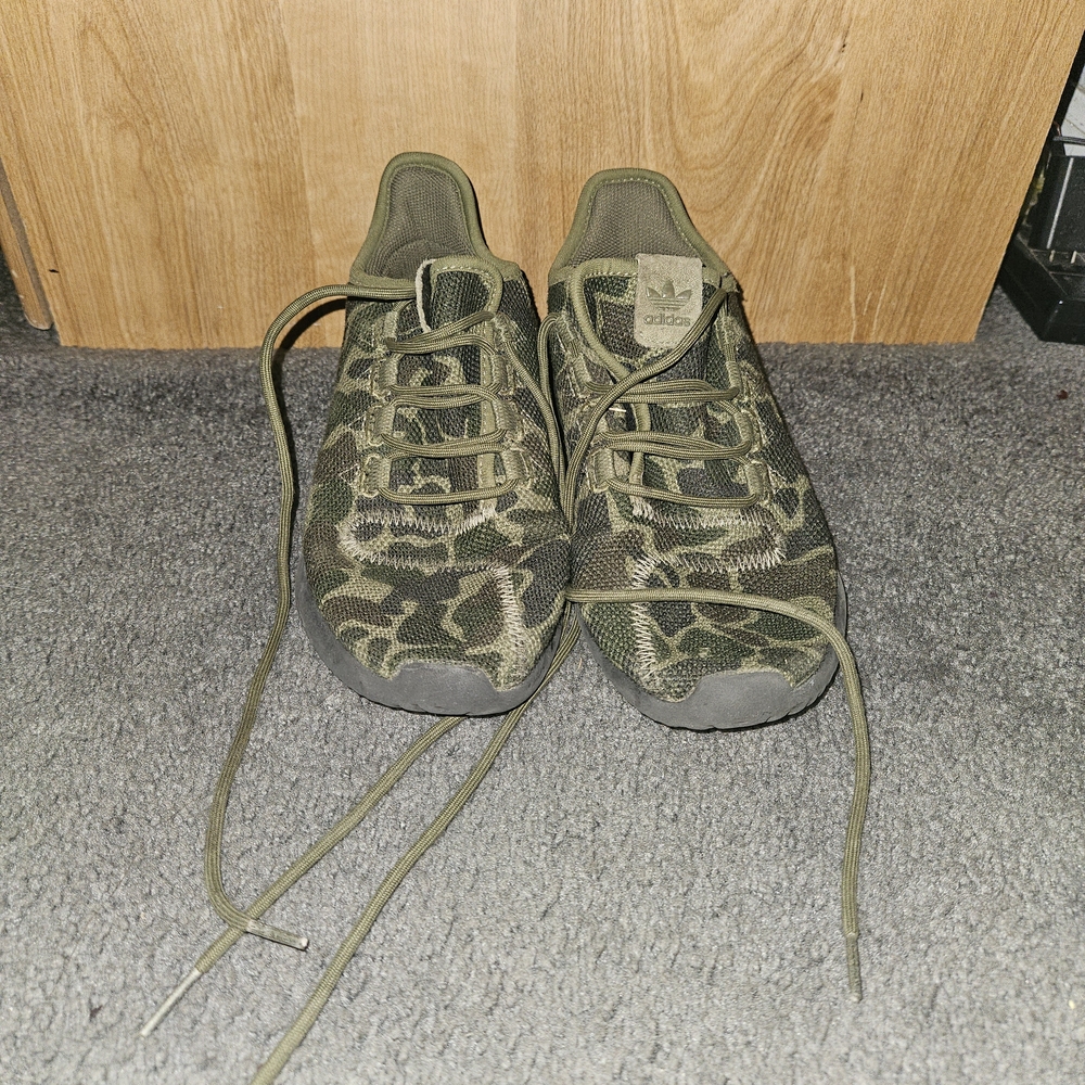 Adidas Men's Olive Camouflage Sneakers